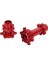 Rc Motosiklet Tekerleği Hex Hub Alüminyum Ön Arka Tekerlek Hex Hub Losı 1/4 Promoto Mx Elektrikli Motosiklet Modifikasyon Yükseltme Kırmızı (Yurt Dışından) 4