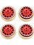 4 Adet Alüminyum Kırmızı Tekerlek Göbeği Cnc Işleme Bakır Karşı Ağırlıklar Için Hobbyplus 1/18 4WD CP18P Rc Araba (Yurt Dışından) 1