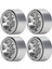 4 Adet 1.9 Inç Rc Beadlock Tekerlek Göbekleri Alüminyum Alaşımlı Cnc Rc Tekerlek Jantları Hub Değiştirme Eksenel SCX10 Için Hsp Gümüş (Yurt Dışından) 4