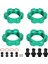 4 Adet 17MM Tekerlek Hex Hub Adaptörü Yedek Alüminyum Alaşım Jant Hex Sürücü Uzatma Adaptörü Traxxas 1/10 Rc Arabalar Yeşil (Yurt Dışından) 1