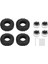 1.0 Beadlock Jant Lastikler 6 Delik Alüminyum Alaşım Rc Beadlock Tekerlek Göbeği 1/24 Rc Paletli Araba Siyah (Yurt Dışından) 1