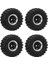 1.0 Beadlock Jant Lastikler 6 Delik Alüminyum Alaşım Rc Beadlock Tekerlek Göbeği 1/24 Rc Paletli Araba Siyah (Yurt Dışından) 2