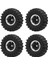 1.0 Beadlock Jant Lastikler 6 Delik Alüminyum Alaşım Rc Beadlock Tekerlek Göbeği 1/24 Rc Paletli Araba Siyah (Yurt Dışından) 3