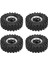 1.0 Beadlock Jant Lastikler 6 Delik Alüminyum Alaşım Rc Beadlock Tekerlek Göbeği 1/24 Rc Paletli Araba Siyah (Yurt Dışından) 5