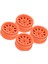 1.9 Inç Jantlar Rc Beadlock Tekerlekler Jantlar Eksenel SCX10 Traxxas 1/10 Rc Paletli Arabalar Turuncu (Yurt Dışından) 5