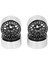 4 Adet 1.9 Inç Rc Beadlock Jantlar Alüminyum Alaşım Jant Hub Eksenel SCX10 90046 Axı 03007 1/10 Rc Paletli Siyah (Yurt Dışından) 3