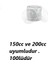 Plastik Supangle Kase Kapağı 100LÜ 1
