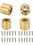 4 Adet Pirinç Tekerlek Hex Hub Adaptörü Rc Araba Paletli Genişletmek Adaptörü Için 1/10 Rc Paletli 1.9 2.2 In Vp Tekerlekler Jantlar 18.4 mm Kalınlığı (Yurt Dışından) 3