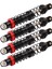 4 Adet Rc Amortisör Alüminyum Alaşımlı Ayarlanabilir Çift Bölümlü Çift Yaylı Rc Araba Amortisörü 1/10 Rc Paletli Araba Için 70MM/2.8IN (Yurt Dışından) 3