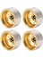 4 Adet Rc Araba Tekerlek Göbeği 1.9 In Damgalı Çelik Tabaka Üçgen 10 Delik 12MM Hex Sürücü Metal Altın Paletli Araba Tekerlek Jantları (Yurt Dışından) 4