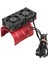 36MM Rc Motor Fan Soğutma Isı Emici 28000RPM 8.4V Çift Fanlı Rc Fırçasız Motor Isı Emici Kapağı 540 550 Motor Kırmızı (Yurt Dışından) 3