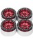 4 Adet 1.9 Inç Rc Beadlock Jantlar Alüminyum Alaşım Jant Hub Eksenel SCX10 90046 Axı 03007 1/10 Rc Paletli Kırmızı (Yurt Dışından) 2