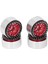 4 Adet 1.9 Inç Rc Beadlock Jantlar Alüminyum Alaşım Jant Hub Eksenel SCX10 90046 Axı 03007 1/10 Rc Paletli Kırmızı (Yurt Dışından) 5