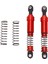 Rc Amortisör Seti Alüminyum Alaşımlı Metal 85MM Rc Amortisör Seti Bahar Değiştirme SCX10 1/10 Rc Araba Modeli Kırmızı (Yurt Dışından) 1