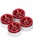 4 Adet 1.9 Inç Rc Beadlock Tekerlek Göbekleri Alüminyum Alaşımlı Cnc Rc Tekerlek Jantları Hub Değiştirme Eksenel SCX10 Için Hsp Kırmızı (Yurt Dışından) 1