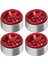4 Adet 1.9 Inç Rc Beadlock Tekerlek Göbekleri Alüminyum Alaşımlı Cnc Rc Tekerlek Jantları Hub Değiştirme Eksenel SCX10 Için Hsp Kırmızı (Yurt Dışından) 5