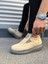 JY161 Hippo Bağcıksız Süet Erkek Günlük Sneaker Ayakkabı Sgt - Bej 3