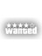 Wanted Sticker 17X17 cm Beyaz 1