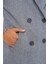 Oversize Geniş Kesim Yünlü Uzun Kaşe Kaban - F.lacivert 5