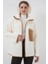 Fermuarlı Oversize Peluş Ceket Mont - Camel 4