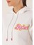 Nakışlı Oversize Sweatshirt - Beyaz 5