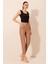 Beli Lastikli Bağcıklı Pantolon - Camel 1