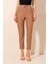 Beli Lastikli Bağcıklı Pantolon - Camel 2