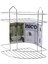 2 Katlı - Üçgen Krom Metal Banyo Köşelik - Duşkabin Raf (4887) 2