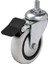 Hts 354 - 75X25 mm Pvc Makaralı Vidalı Frenli Teker 4 Adet 1