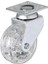 Hts 325 - 50X20 mm Şeffaf Makaralı Tablalı Teker 4 Adet 1