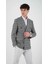 Slimfit Erkek Kruvaze Ceket Sivri Yaka Drop 6 Dokuma Kumaş 4