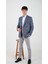 Slimfit Erkek Kruvaze Ceket Sivri Yaka Drop 6 Dokuma Kumaş 1