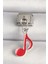 316L Çelik Gümüş Renk Kırmızı Müzik Nota Model Nomination Charm - TJ-BC1218 1