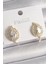 Pirinç Gold Renk Zirkon Taşlı Yaprak Model Kadın Küpe - TJ-BKP9945 1