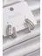 Pirinç Gümüş Renk Zirkon Taşlı Kadın Küpe - TJ-BKP9970 1
