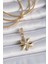 Pirinç Gold Renk Zirkon Taşlı Kutup Yıldızı Ajda Charm - TJ-BC1001 1