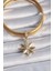 Pirinç Gold Renk Zirkon Taşlı Kutup Yıldızı Ajda Charm - TJ-BC1001 2