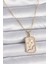 316L Çelik Gold Renk Zincir Yay Burcu Zirkon Taşlı Kadın Kolye - TJ-BKO9464 1