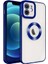 Apple iPhone 12 Kılıf Mavi Disk Kapak Kamera Korumalı Dayanıklı Darbe Karşıtı Koruyucu Yeni Nesil Tasarım (Apple iPhone 12, Mavi) 1