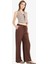 Wide Leg Kumaş Pantolon Çift Cepli Yüksek Bel Geniş Paça E7434AX25SM 2