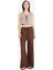 Wide Leg Kumaş Pantolon Çift Cepli Yüksek Bel Geniş Paça E7434AX25SM 3