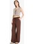 Wide Leg Kumaş Pantolon Çift Cepli Yüksek Bel Geniş Paça E7434AX25SM 4