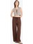 Wide Leg Kumaş Pantolon Çift Cepli Yüksek Bel Geniş Paça E7434AX25SM 5