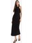 Bodycon Vücudu Saran Halter Yaka Fitilli Kaşkorse Kolsuz Maxi Siyah Yazlık Elbise A4828AX25SM 3