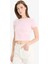 Slim Fit Dar Kesim Bisiklet Yaka Basic Düz Kısa Kollu Tişört F3535AX25SM 3