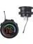 Dijital Akü Voltaj Seviye ve Isı Ölçer 28MM Çap (12-24V Dc) Yuvarlak Panel Tip 1