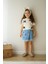 Çocuk Şort T-Shirt Takım - Kız Çocuk Yazlık Bisiklet Yaka Trend 1
