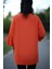 Yırtmaçlı Basic Oversize Fakir Kol T-Shirt 3
