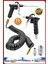 Havalı 15 Metre Kompresör Spiral Hava Hortumu 8 mm 15 mt Hava Jakı Hava Tabancası Recor Paket 2