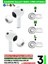 Samsung Galaxy Buds3 Pro Uyumlu Üç Boyut Premium Yedek Silikon Kulaklık Uçları (S, M, L) 1